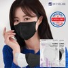 KF94 Indi Air Bird Beak Mask / Made in Korea / 3S Inner Fabric / Medium 50 Count / White Black Medium White 50 Count