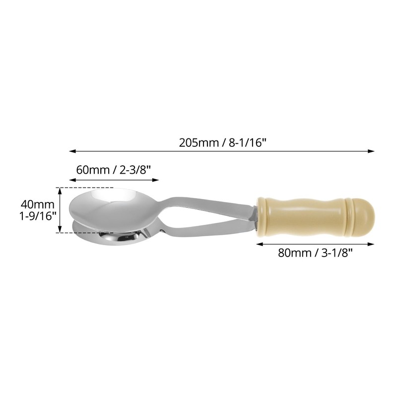 Music Spoon, 8 Inch Percussion Instruments Soundboard Metal Spoon, Classical