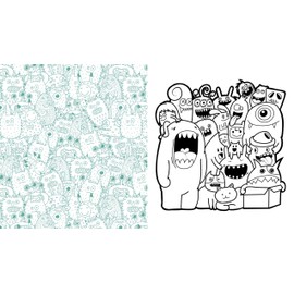 Kawaii Monsters Coloring Book: Color Adorably Creepy Characters - More Than 100 Pages to Color! (Chartwell Coloring Books)