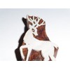 Reindeer Wooden Stamp Indian Hand Carved Printing Block