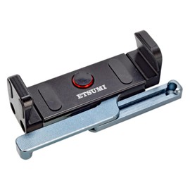 Etsumi VE-2478 Smartphone Holder, Metal Smartphone Holder, MS-1, One-Touch Installation, Aluminum Alloy