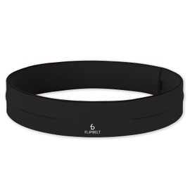 FlipBelt FBB Level Terrain Waist Pouch, Black, Small/26-29