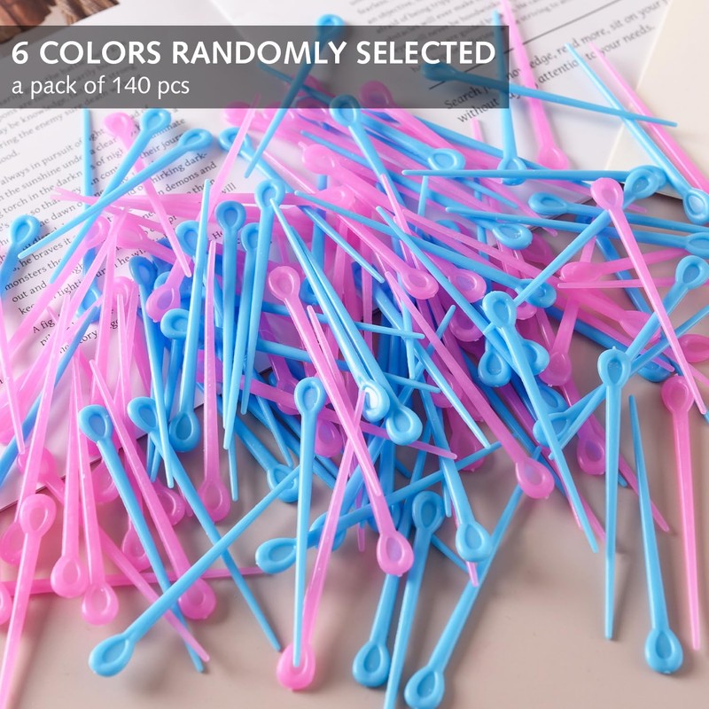 Hair Roller Pins Plastic, 140 PCS Brush Roller Pick Plastic