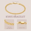 KYAYE Gold Bracelets for Men Cuban Link Chain for Women