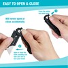 DURATECH 2-Pack Folding Utility Knife, Mini Box Cutter with Safety