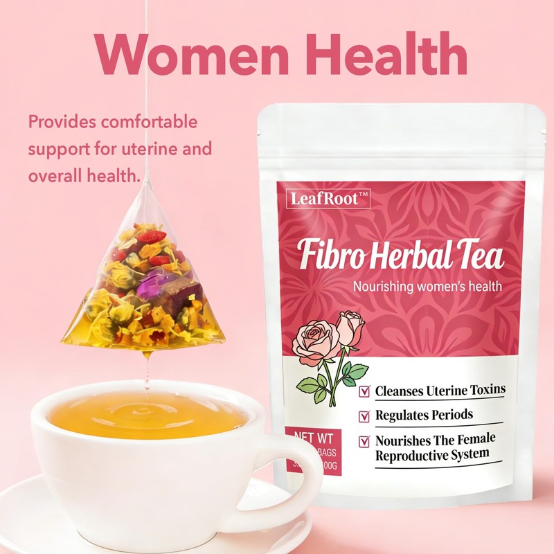 Leafroot Fibro Herbal Tea for Women Natural Remedy, Womb Cleanse