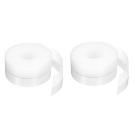 HARFINGTON 2pcs Weather Stripping Door Seal 16.4ft x 35mm TPE Seal Strip for Door Draft Stopper Adhesive Tape Window House Shower Glass Gaps, Transparent