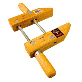 GRIPPICLAMP Heavy-duty 6" (15.2 cm) Wooden Clamp | Adjustable Handscrew | Ergonomic Wooden Handles & Aluminum Threads | Non-Marring | Ideal Woodworking Projects Delicate & Rugged