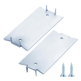 Wensilon(30 pcs) Zinc 1.5X3 Inch 16-Gauge Anti-Nail Protection Plate Shield, Nail Plate for Wood Studs, Steel Cable Wire Protector Plate with Sharp Pointed Prongs for Protection Plumbing and Wiring
