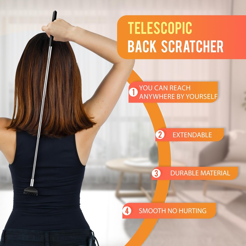 USAGA 20 Fingers Head Massager Scalp Massager Head Scratcher Extendable