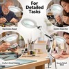 LED Illuminated Magnifying Glass Lamp – 8X/10X Adjustable Magnifier with