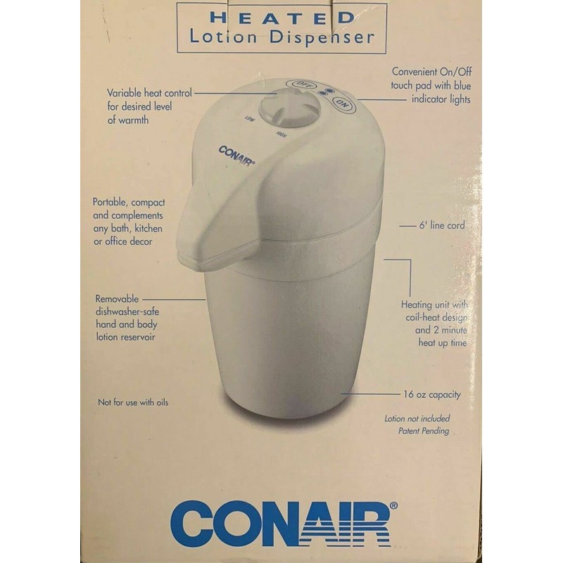 NEW, Conair Heated Lotion Dispenser/ Model HLD20P