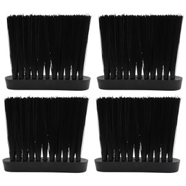 Vkinman 4Pcs Oblong Fireplace Brush with PP Hair Large PP Handle 3/8 Inch Fireplace Cleaning Brush Replacement Head for Fireplace Brush, Furniture Brushes, Car Dusting Brush Large