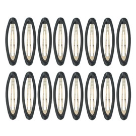 16 Pieces Hair Clips for Thick Hair 2.8 Inch Oval Shape Black XL Hair Clips for Women Metal Snap Non-Slip Hair Grips Hair Accessories