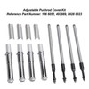24PCS Adjustable Pushrods Cover Kit 0928 0023 Chrome Push Rod
