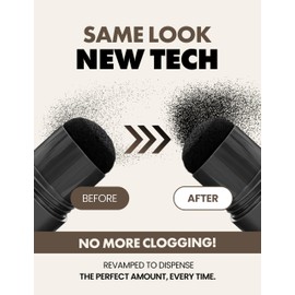 MODAMODA Pro-Change Hair Cover Stick - Smooth Dispense Edition 100HR Temporary Hair Color - Portable Hair Powder Stick for Grey Hair & Root Touch Up - Natural Black #1 (0.12 Oz)