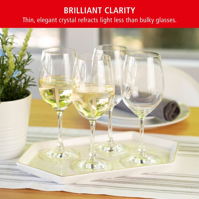 Spiegelau Wine Lovers White Wine Glasses, Set of 4, European-Made