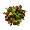 Ganz 5 Inch Mistletoe Kissing Ball Ornament,Red,5" Dia.