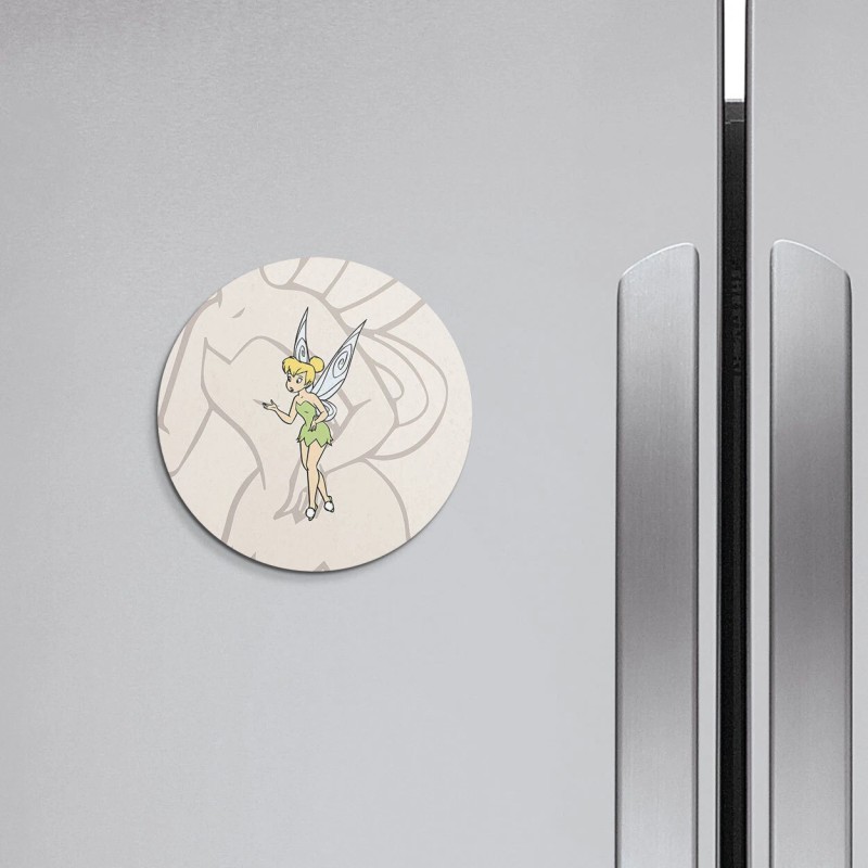 Unbranded Tinker Bell Cartoon | 4'' X 4'' Round Decorative