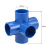 sourcing map 5-Way Elbow PVC Pipe Fitting Furniture Grade 32mm