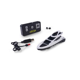 Carson 500108057 Nano Racer Yacht 2.4 GHz - Barca telecomandata, barca RC, barca telecomandata per bambini e adulti, telecomando incluso