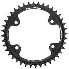 Spécialités TA Unisex 110pcd One 4 Arm Grx Chainring, Black, 44t UK