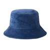 niumanery Unisex Winter Warm Corduroy Velvet Bucket Hat Ribbed Solid