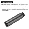 sourcing map Microphone Stand Extension 5/8 Thread Extension Tube for