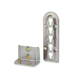 Mprofi MT® Set of 4 Bed Connectors - Bed Fitting Fitting - Height Adjustable for Middle Beam and Slatted Frame Holders - Bed Fittings - Centre Bar Connector - Bed Angle Height: 140 mm KR/3