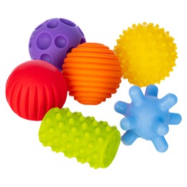 FANCY Baby Sensory Balls - Baby Toy from 0 3 6 8 Months, Grab Ball for Babies, Multi Textured Motor Skills Toy, Massage Balls, Pekip Toy, Baby Ball (Taktiliki_6 cm)