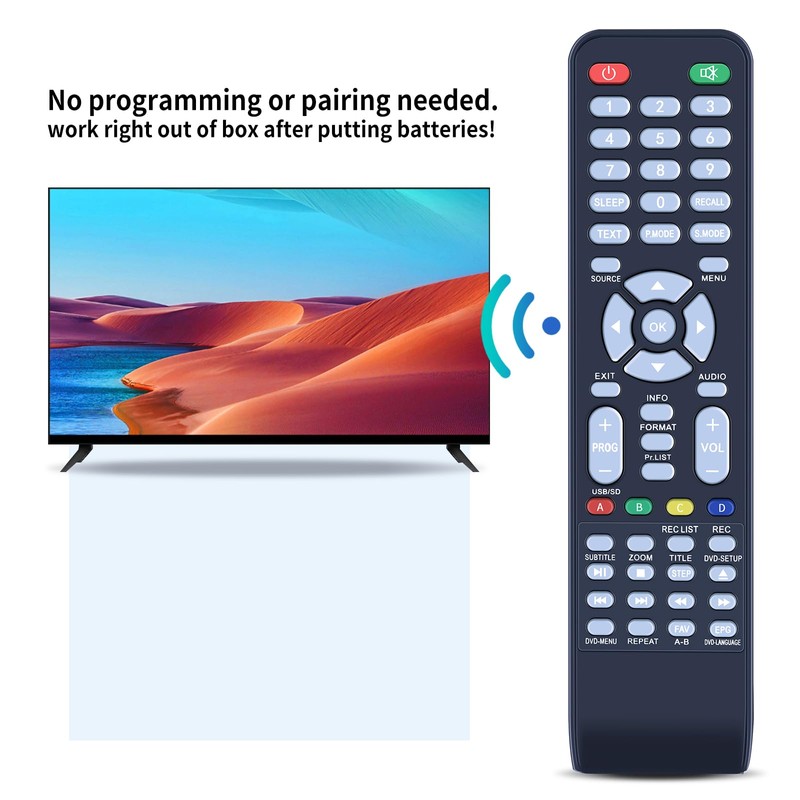 PZL Replacement Remote Control for Viano and VIVO Plasma, LCD,