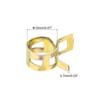 Sourcing Map 12mm 15/32inch Gold Hose Clamps, Pack of 5