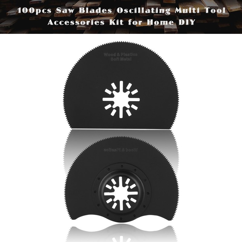 100-Piece Oscillating Saw Blades Set, Multifunctional Tool Saw Blades Kit,