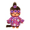 Sekiguchi 252893 Original Monchhichi Girl Flower Power in Purple and