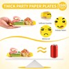 LADVCORP 60Pcs Building Block Party Plates 7" Disposable Square Plates