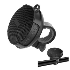 ELEOPTION Speaker Bluetooth Speaker, Portable Bicycle IP65 Waterproof USB Charging Wireless Speaker Outdoor Bluetooth 5.0 10 Hours Playtime Hiking Camping Loud Bicycle Speaker (Black)