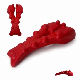 FAJAERNY Neck and Shoulder Relaxer, Cervical Traction Device for Neck Support and Posture Alignment, Neck Stretcher Pillow with Acupressure Points (Red)