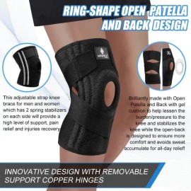 Rodillera Deportiva Gel Y Estabilizadores Meniscos Ligament                                                                                           