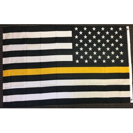 Flags Importer Thin Gold Line USA 3x5ft Poly Flag, Multicolor
