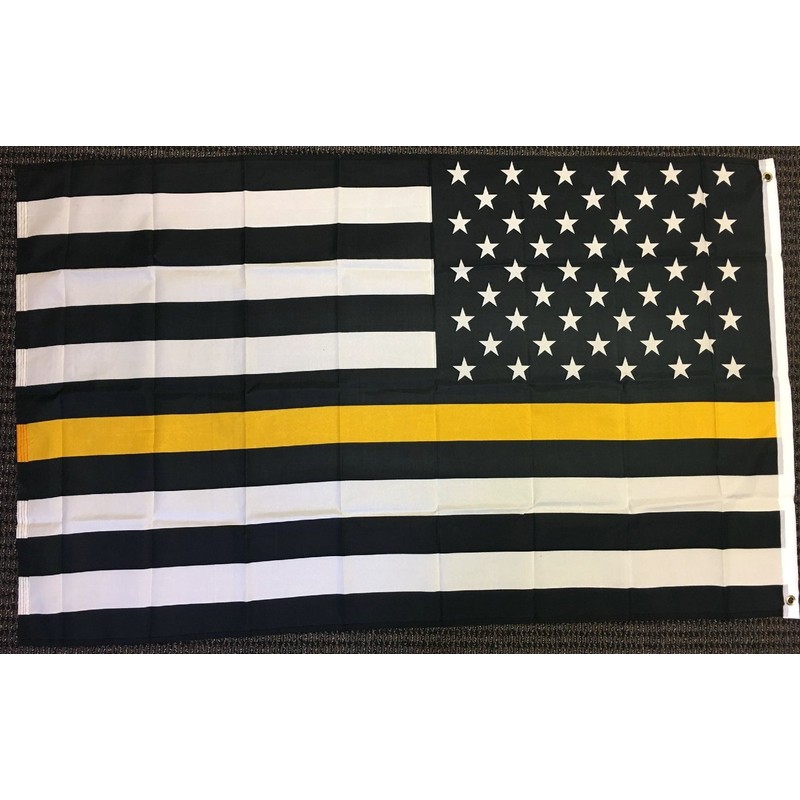 Flags Importer Thin Gold Line USA 3x5ft Poly Flag, Multicolor