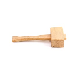 QWORK Wooden Mallet, 9.5" Manual Ice Hammer Mallet Beech Solid Carpenter Wood Hammer Woodworking Hand Tool