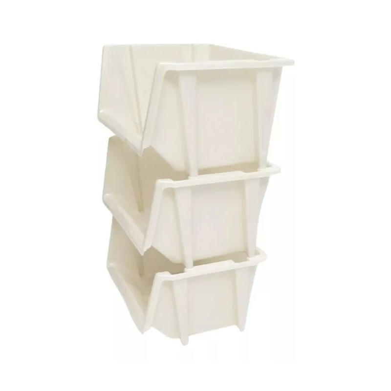 Macoll Gavetas Apilables Grandes Plástico (25x22x14 Cm) (42pzas)