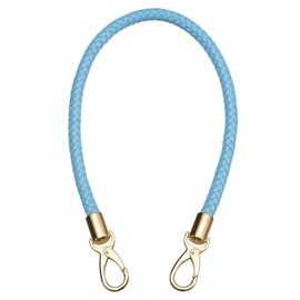 QUARKZMAN Handbag Strap Leather 60 cm/23.6 Inch PU Braided Purse Replacement Handle for Women's Handbag Clutch Bag (Blue)