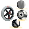 2 Pack Wheelchair Wheel - Environmentally Friendly PU material,6 Inch