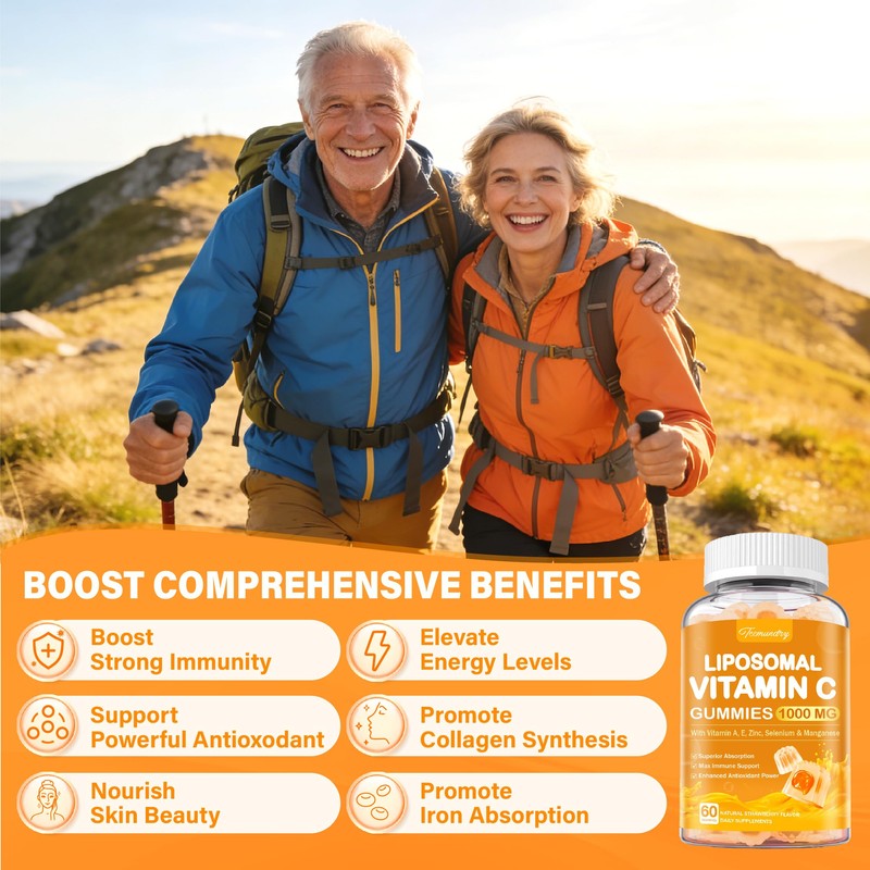 Tcemundry Liposomal Vitamin C Gummies 1000mg for Adults: Vitamin C