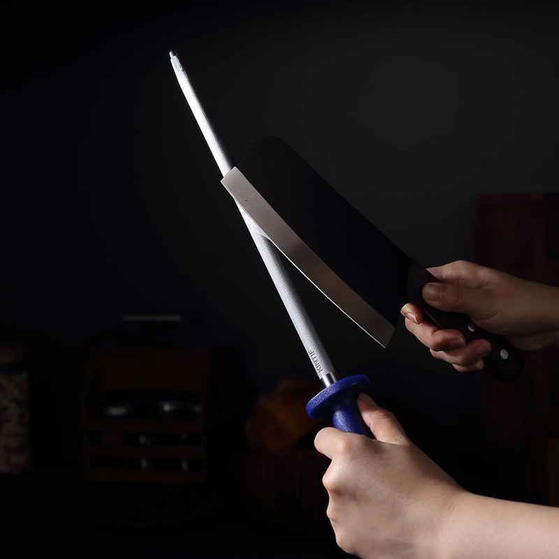 KINTIF Sharpening Steel Professional Honing Rod for Kitchen Knives Daily