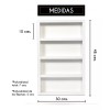 Harta Madera 2 Esmalteros Organizador Maquillaje Jugueteros Minimalista
