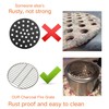 onlyfire Stainless Steel High Heat Charcoal Fire Grate for X-Large