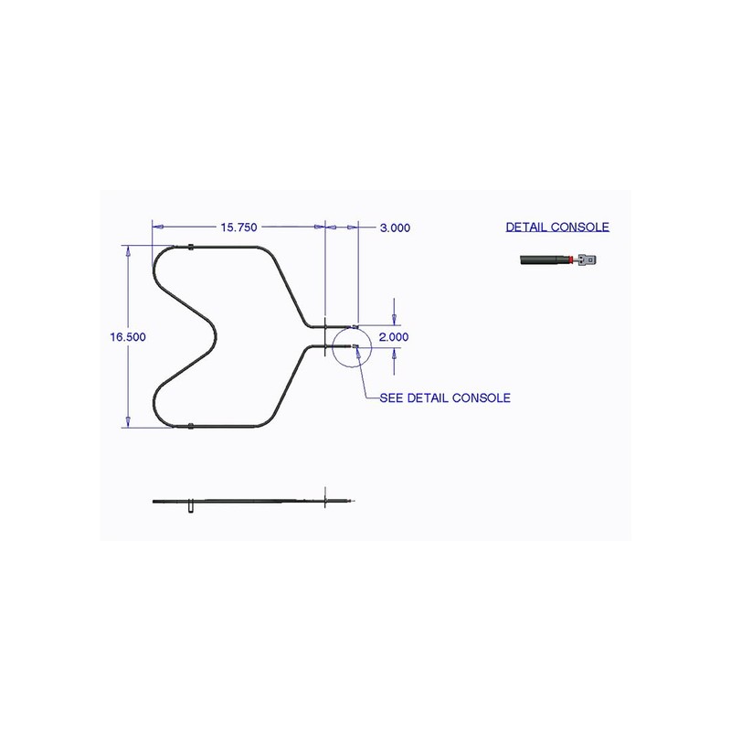 Range Kleen 7504 Replacement Oven Element