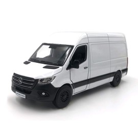 ICE TOYS 1:48 Scale Model Car with Opening Door (White Van)